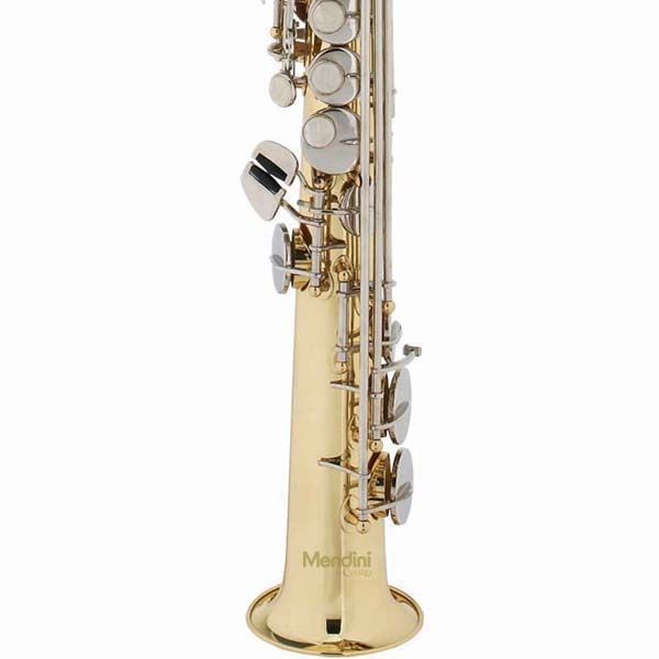 MENDINI Gold Body Nickel Keys Bb SOPRANO SAXOPHONE SAX  