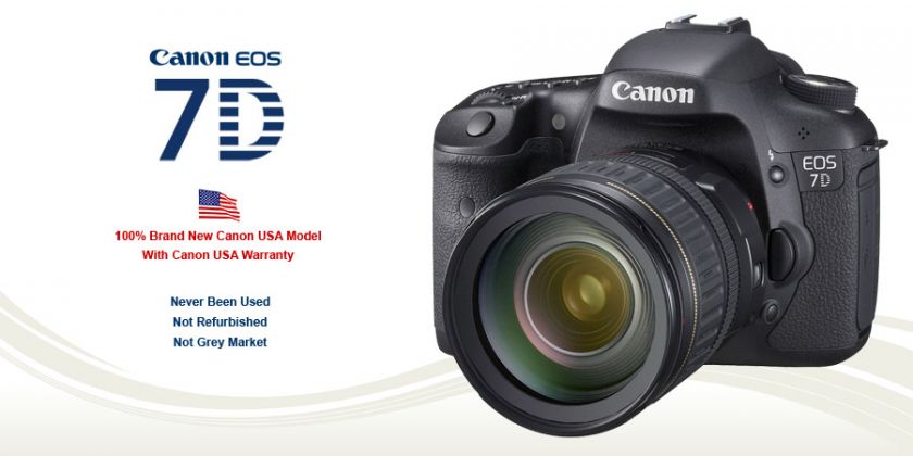 Canon EOS 7D 18.0 MP Digital SLR Camera Body with Canon EF S 18 135mm 