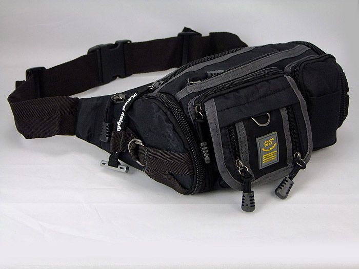 New Multi function fashion rugged nylon waist bag phone chest fanny 