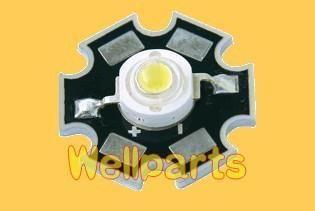 pcs 3W High Power ExtraBright White LED 15000K 180LM  