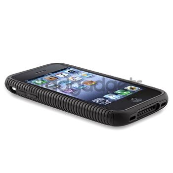   SKIN SOFT CASE HARD COVER+Privacy Protector For iPhone 3G 3GS  