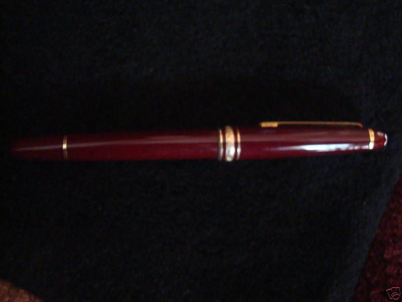 MONTBLANC BORDEAUX & GOLD MEISTERSTUCK LEGRANDE ROLLERBALL PEN 162R 