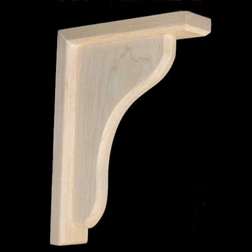 Wood Corbel Bar Bracket Support Rubberwood CVB 2 RW  