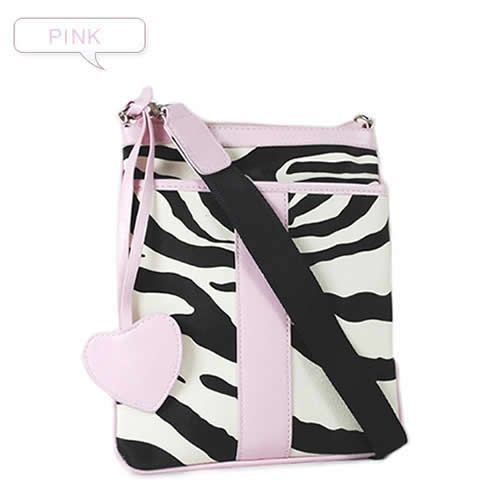 Women Lady Zebra Print Messenger Satchel Shoulder HandBags Cross body 