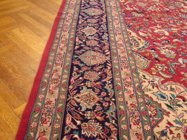 12X18 SILK&WOOL NEW SINO TABRIZ RUG  230 LINE FREE SHIP  