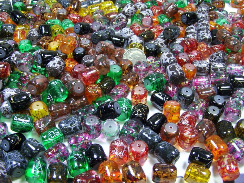 WHOLESALE LOT 200 PCS 13MM X 11MM LAMPWORK GLASS BEADS  