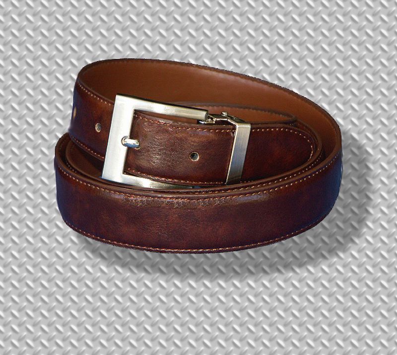 New Giorgio Mens Leather Belt 9 Styles Faux Skins Black Brown 