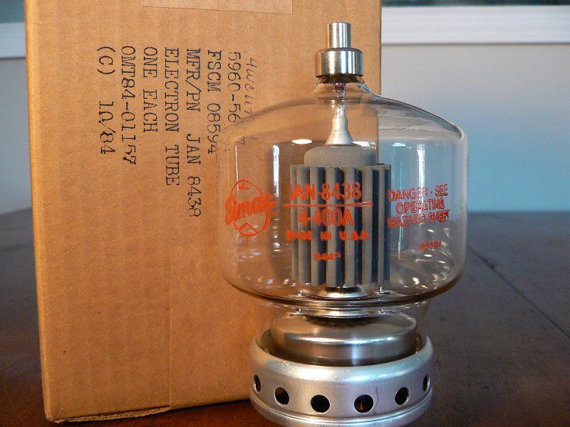 EIMAC 4 400A, NOS, TESTED at WORKING VOLTAGE  