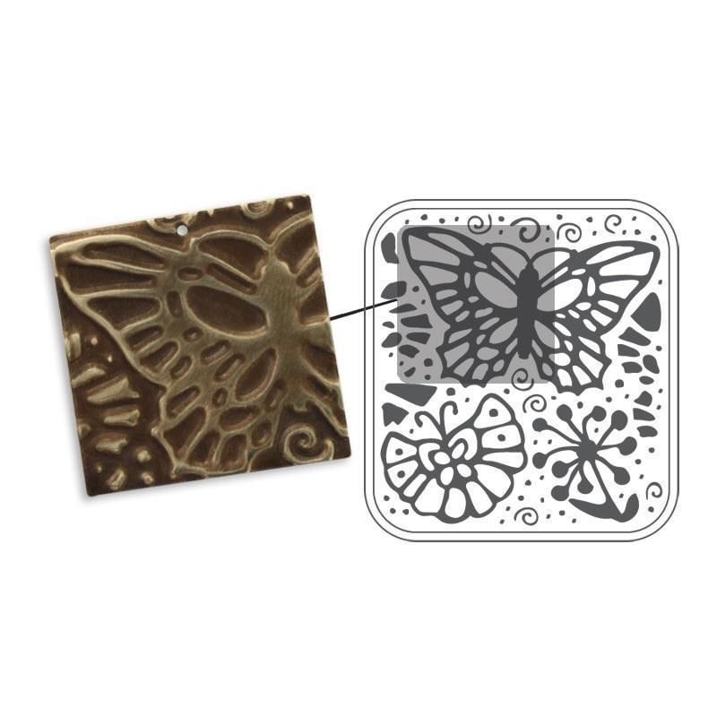 Sizzix DecoEmboss Die   Butterfly Swirls  