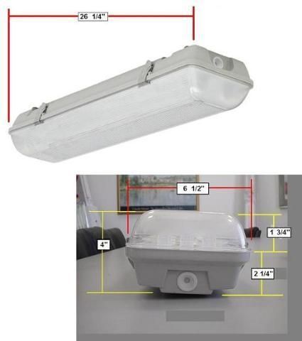 ADVANT ADV2P2T820 2FT/2T8 VAPORTITE FLUOR LIGHT FIXTURE  