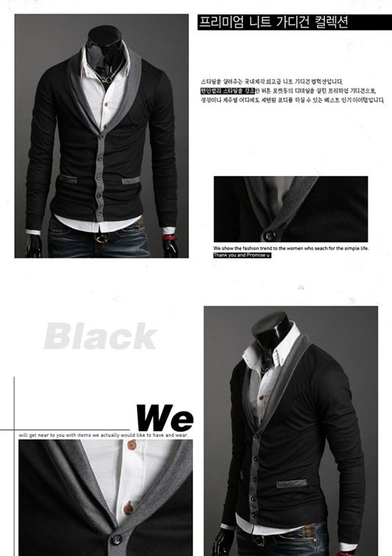 2012 NEW Fashion MENS CASUAL Slim V Neck KNITWEAR SWEATER Cardigan 3 
