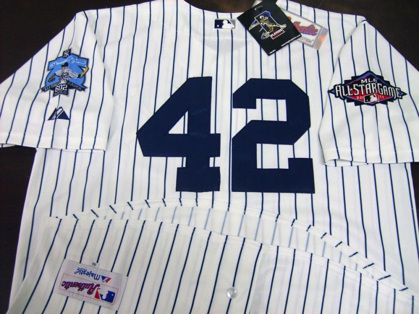 New York Yankees #42 Mariano Rivera 602 Saves Home Jersey  