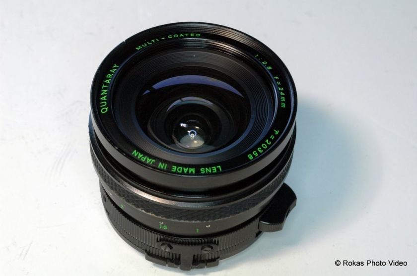 Pentax PK Quantaray 24mm f2.8 lens manual focus wide  