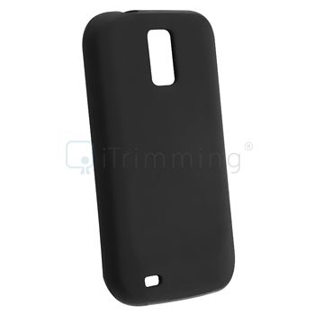 For Samsung Galaxy S2 II Hercules T989 T Mobile Black Silicone Skin 