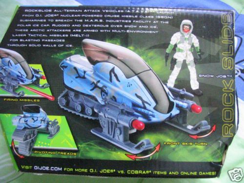 GI Joe Rise of COBRA ROCKSLIDE A.T.V. with SNOW JOB Lot  