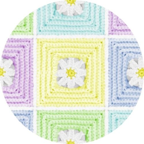 Baby Daisy Mae Quilt Afghan Blanket CROCHET PATTERN  