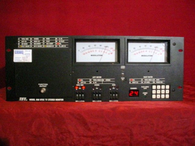 TFT 850 BTSC TV STEREO AURAL MODULATION ANALYZER RACK MOUNTS  