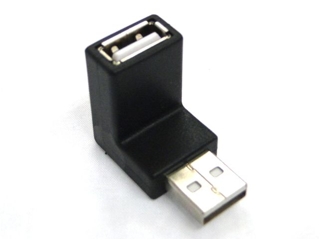 USB Typ A M/F 90 degre down Profile Right Angle Adapter  