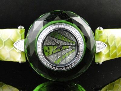 LADY ICETIME/JOE RODEO MIDNIGHT GREEN DIAMOND WATCH  