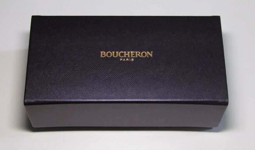 NEW BOUCHERON 105 MATTE GRAY/BLACK AVIATOR METALLIC DESIGNER 