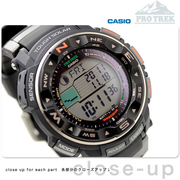 CASIO Pro Trek PRG 250 1D PRG250 1D Triple Sensors Tough Solar Free 