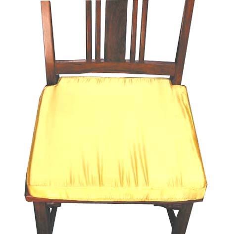 Sales  Yellow Silk Chair Cushion w698  