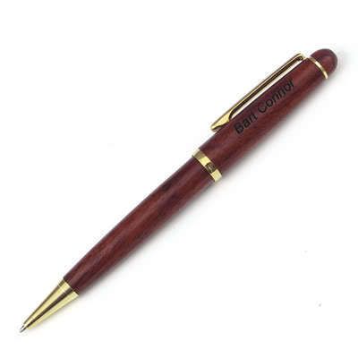 Personalized ROSEWOOD BALLPOINT PEN engraved wood GIFT  