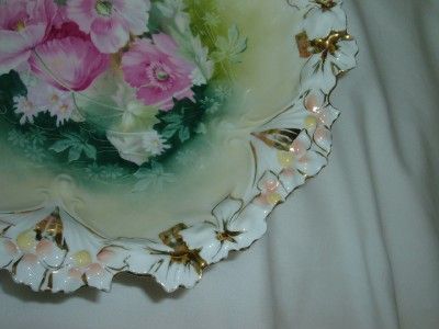 RS Prussia Deep Bowl~Floral Theme~Mold 34~Excellent Condition  