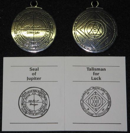 LUCK SEAL of JUPITER TALISMAN PENDANT AMULET wicca  