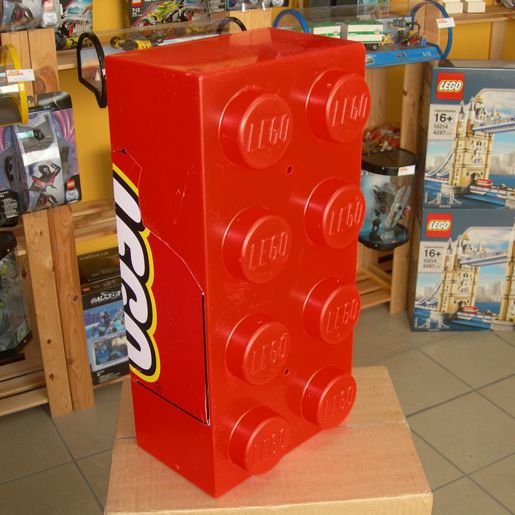 19 inch Display jumbo red LEGO brick   used  