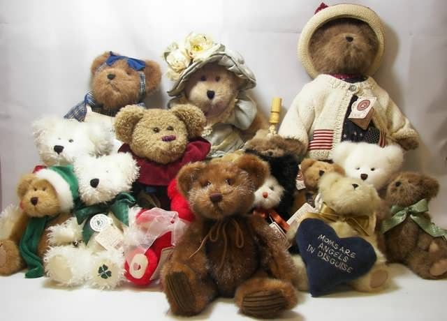   Bears Plush 16 Bear Lot J.B. Bean & T.J.s Best Dressed + Minky  