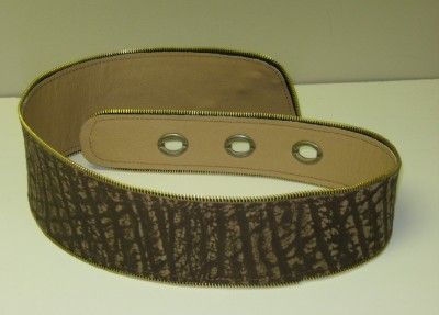 Genuine CAPE BUFFALO HIDE LADIES BELT   BROWN or BLACK  