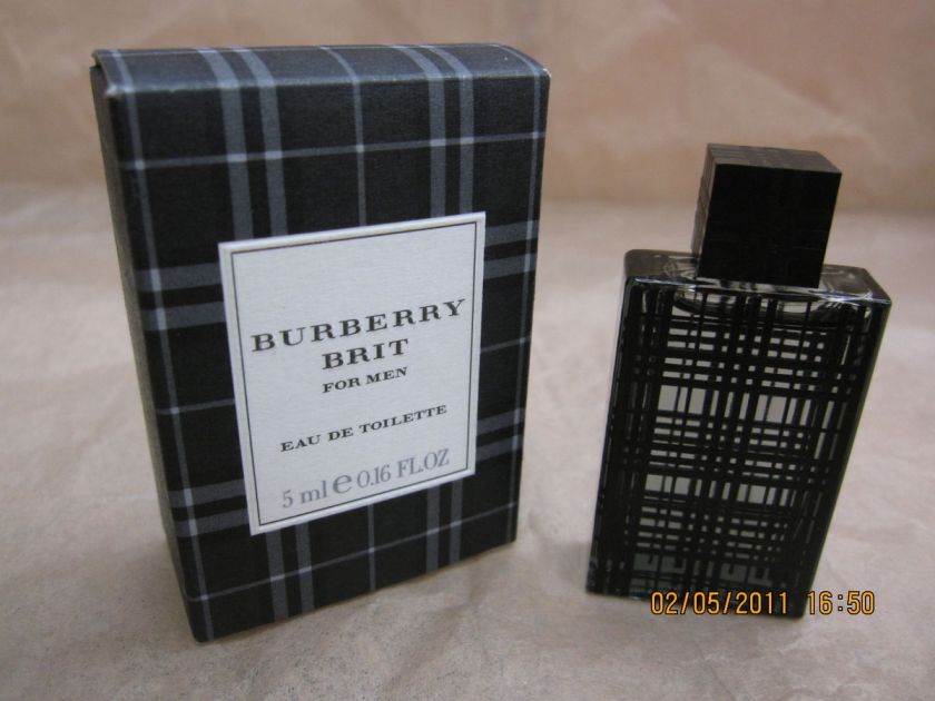 BURBERRY BRIT FOR MEN 0.16 FL oz / 5 ML EDT Mini New In Box  