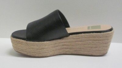 Dolce Vita Womens Layla Espadrille Slides in Black  