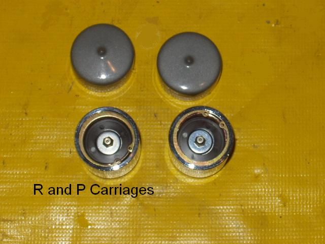 TWO Bearing Buddy Grease hub 2000# trailer axle  