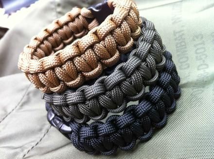 Earth Tones Cobra Weave Paracord Bracelet   Pick your Color   FREE 