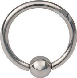 Stainless Steel CAPTIVE BEAD Ring 25mm = 1 Inside Dia.  