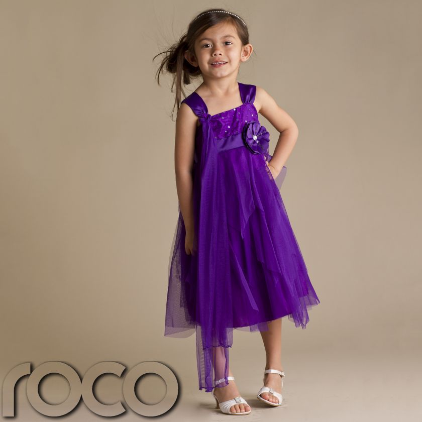   Dress Purple Flower Girl Dresses Prom Dress Bridesmaid Dress 1 13yrs