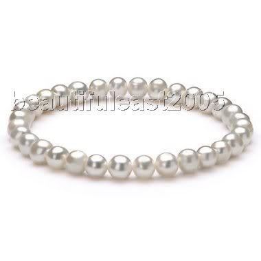 natural 8 9mm akoya AAA pink pearl bracelet jewelry 7  