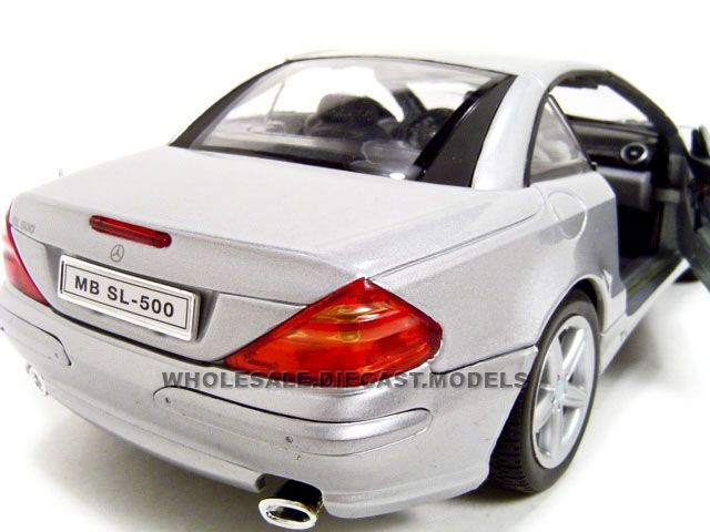 MERCEDES SL 500 COUPE SILVER 118 DIECAST CAR MODEL  