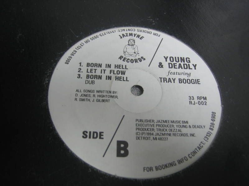 YOUNG & DEADLY BORN IN HELL INDIE 12 1994 DETROIT RAP  