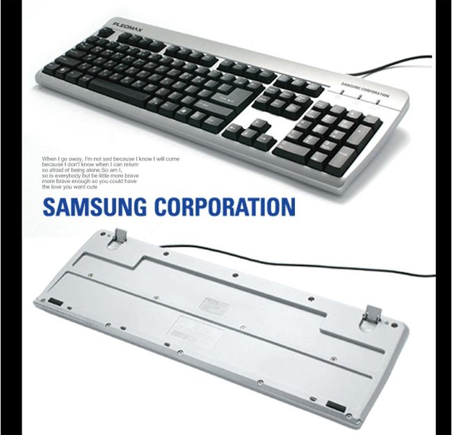 Samsung Pleomax Korean English Keyboard USB PKB 1500U  