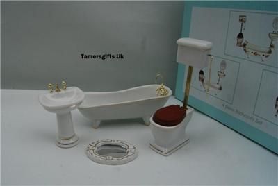 ALBERON DOLLS HOUSE BATHROOM BEDROOM KITCHEN FURNITURE  