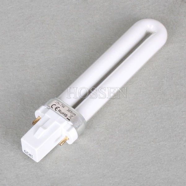 2pcs 7W UV Lamp Tube U Shape Bulbs for UV Lamp Gel Lamp Nail Curing 