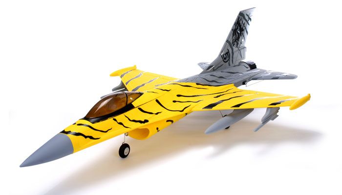 RC JET AIRPLANE F16 TIGER Brushless 70MM EDF 4CH 2.4GHz Radio System 