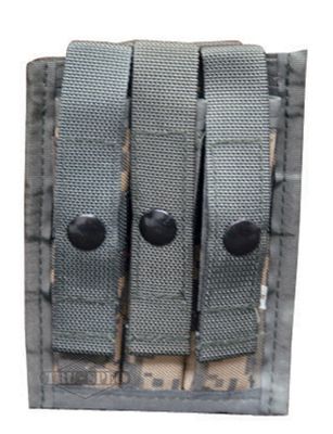 MOLLE 9MM 3 Mag Ammo 1000 Denier Nylon Pouch by TRU SPEC   ARMY 