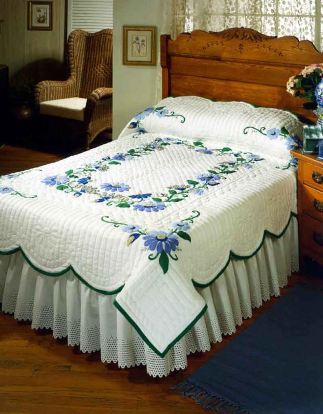 Dazzling Garden ~ Appliqué Quilt Top / Double size / kit