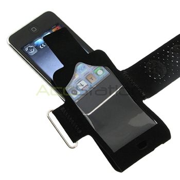   Armband Case Cover+INSTEN Audio Cable for iPod Touch 4 G 4th Gen