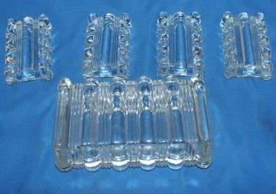 VTG Crystal Cigarette Box With 4 Ashtrays  