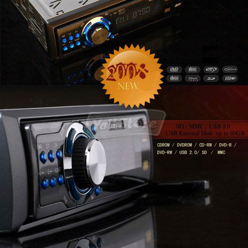 KD8005 Car Stereo Audio CD/DVD//USB/SD Player Detachable  